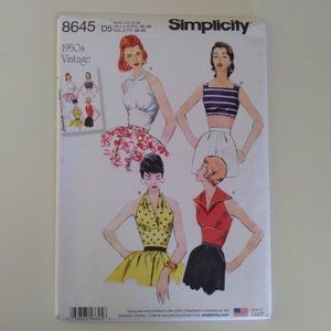 Simplicity Sewing Pattern 8645